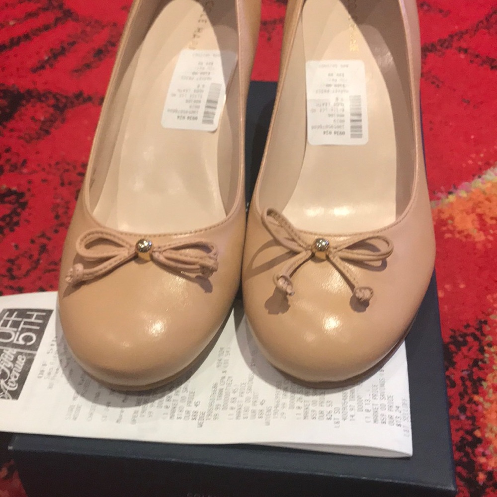 NEW Cole Haan Elsie Wedges Nude 9